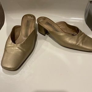 Enzo Angiolini Pale Gold Mules - 6M